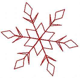 snowflake free embroidery design 2