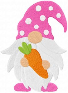 Easter gnome with carrot