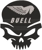 Buell Punisher embroidery design