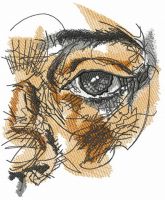 Under control embroidery design