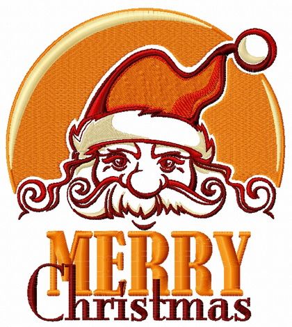 Merry Christmas 5 machine embroidery design