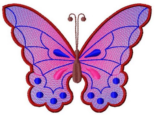 Butterfly 4 machine embroidery design