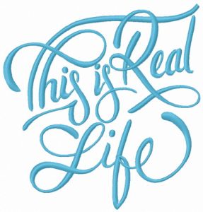 This is real life embroidery design