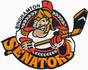 Binghamton Senators Logo embroidery design