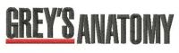 Grey's Anatomy logo embroidery design