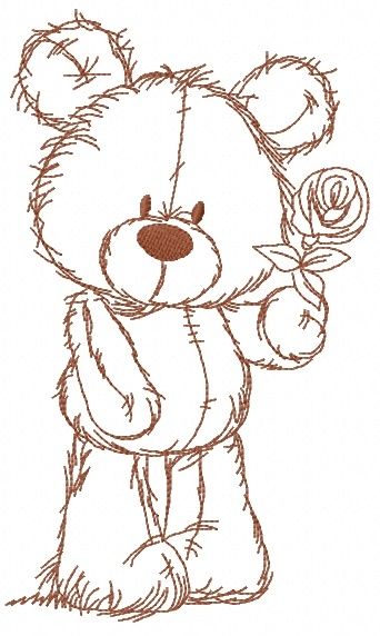 Rose for you 2 machine embroidery design