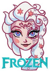 Strange Elsa 6 embroidery design