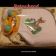 Embroidered bath towel with Jackrabbit and Bambi 