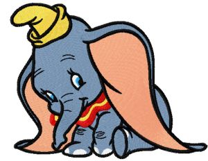 Jumbo Jr. embroidery design