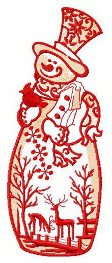Thinking about birdhouse on tree machine embroidery design