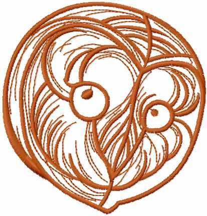 Owl head free embroidery design