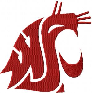 Washington State Cougars embroidery design