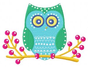 Winter owl 2 embroidery design
