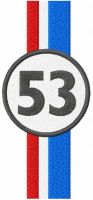 Herbie Racing Livery logo embroidery design