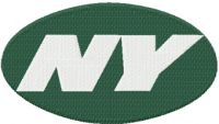 New York Jets alternative logo embroidery design