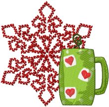 Christmas Tea embroidery design