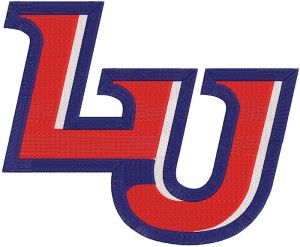 Liverty University logo embroidery design