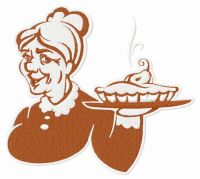 Granny's pear pie 2 embroidery design