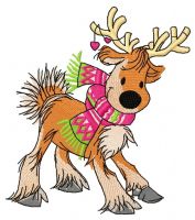 Deer's date 5 embroidery design