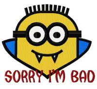 Vampire Minion 3 embroidery design