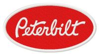 Peterbilt logo embroidery design