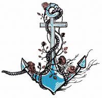 Anchor 13 embroidery design