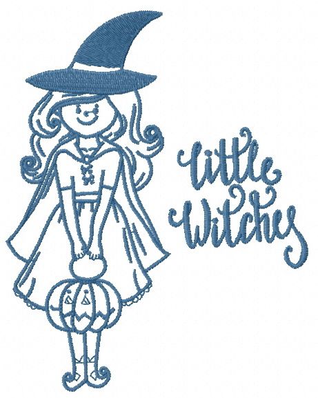 Little witchy 2 machine embroidery design