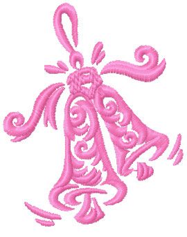Christmas bell free embroidery design