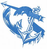 Anchor 10 embroidery design