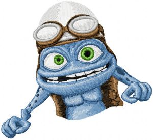 Crazy Frog embroidery design