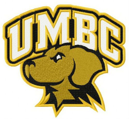 UMBC Retrievers logo machine embroidery design