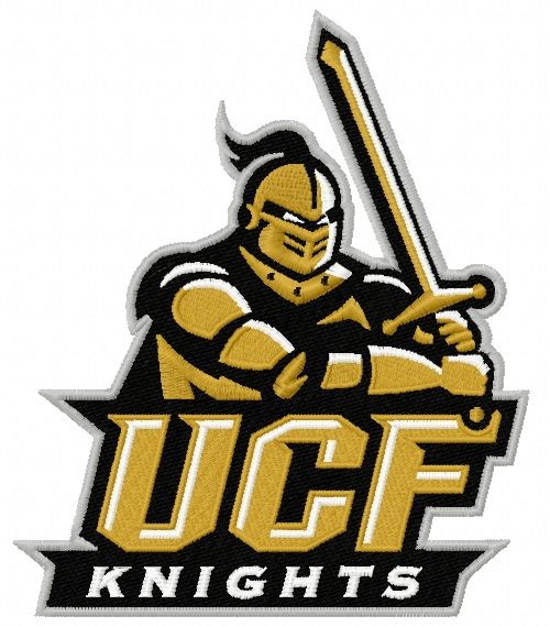 UCF Knights logo machine embroidery design