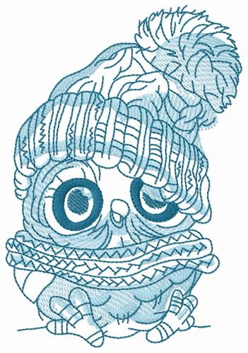 Baby owl 4 machine embroidery design