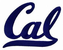 California Golden Bears wordmark logo embroidery design