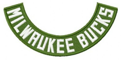 Milwaukee Bucks logo 5 machine embroidery design