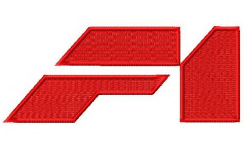 McLaren F1 logo 3 machine embroidery design