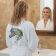 Bathrobe with melody horse embroidery design