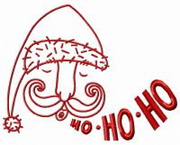 Santa's face 2 embroidery design