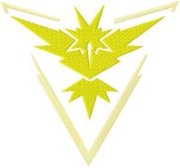 Pokemon Go Team Instict embroidery design