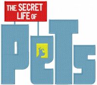 Secret Life of Pets embroidery design