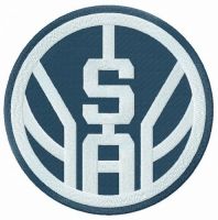 San Antonio Spurs logo embroidery design