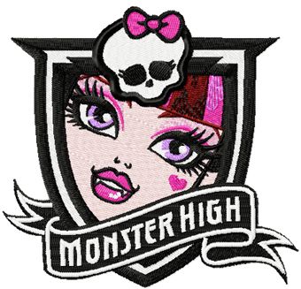 monster high draculaura embroidery design