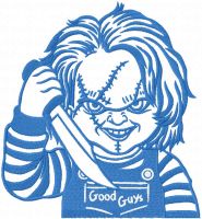 Chucky embroidery design