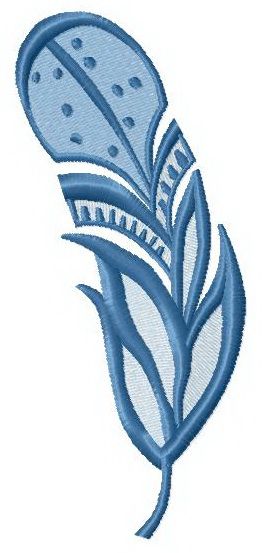 Feather 6 machine embroidery design