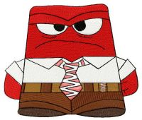 Anger embroidery design