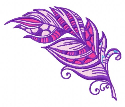 Feather 32 machine embroidery design