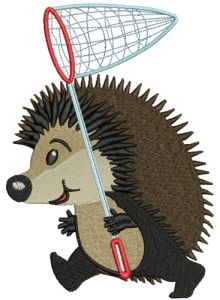 Hedgehog's stroll 2 embroidery design