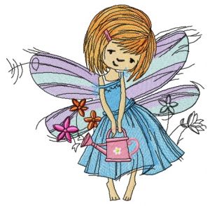 Fairy with watering can
