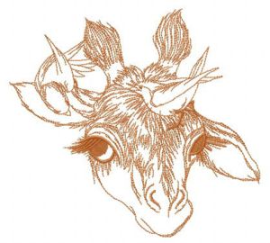 Strange friends embroidery design