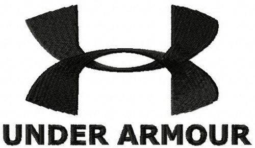 Under Armour logo machine embroidery design